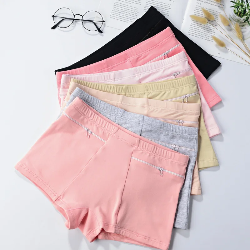 Boxer Brief Pack Cotton - Shorts d'été avec poches, sous-vêtements pour