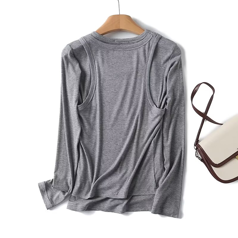 Tank Top Ribbed - Strive & Di-Économie à manches longues