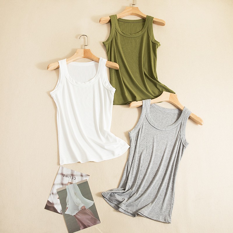 T-shirt à col rond pour femmes - Tank Top Ribbed avis et prix