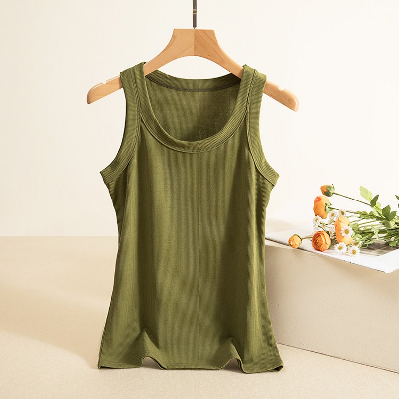 T-shirt à col rond pour femmes - Tank Top Ribbed avis et prix