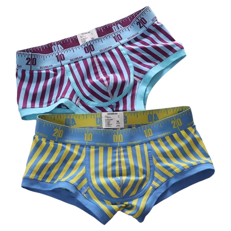 Nouveau Boxer rayé sous-vêteme - Trunk Breathable Men avis et prix