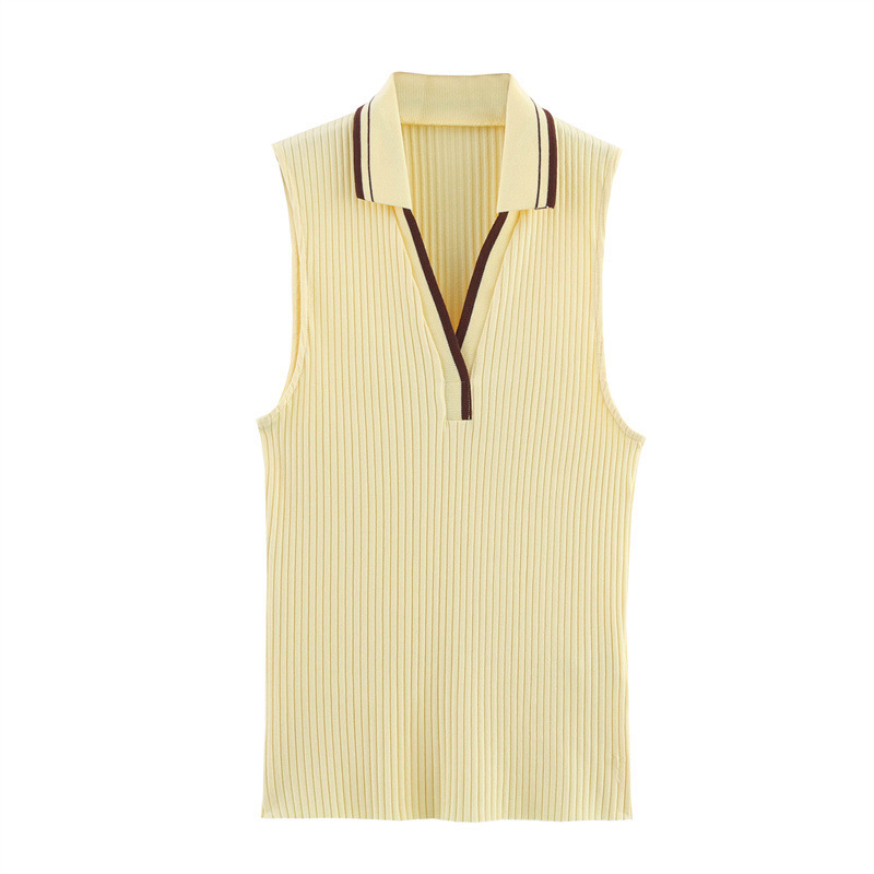 Débardeur polo côtelé pour fem - Tank Top Ribbed avis et prix